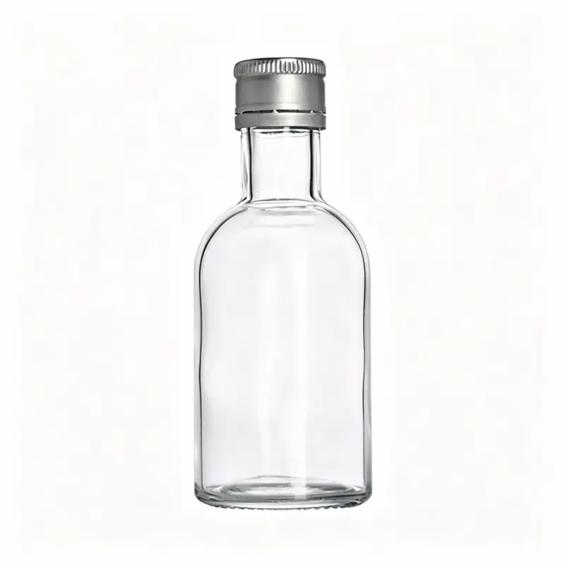 Buidéil Tequila Gloine Folamh 100ml le caipín alúmanaim