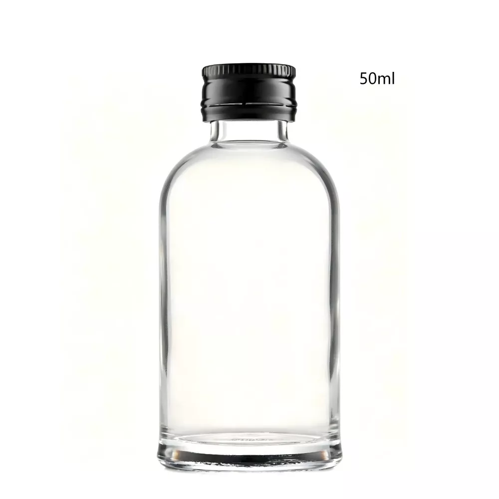Buidéal Uisce Beatha Babhta Gaeilge 50ml Gloine le caipín scriú